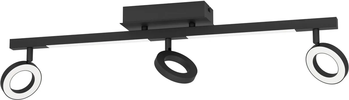 Eglo Cardillio 2 Spot LED 38,5cm - 3 Lampen - Zwart
