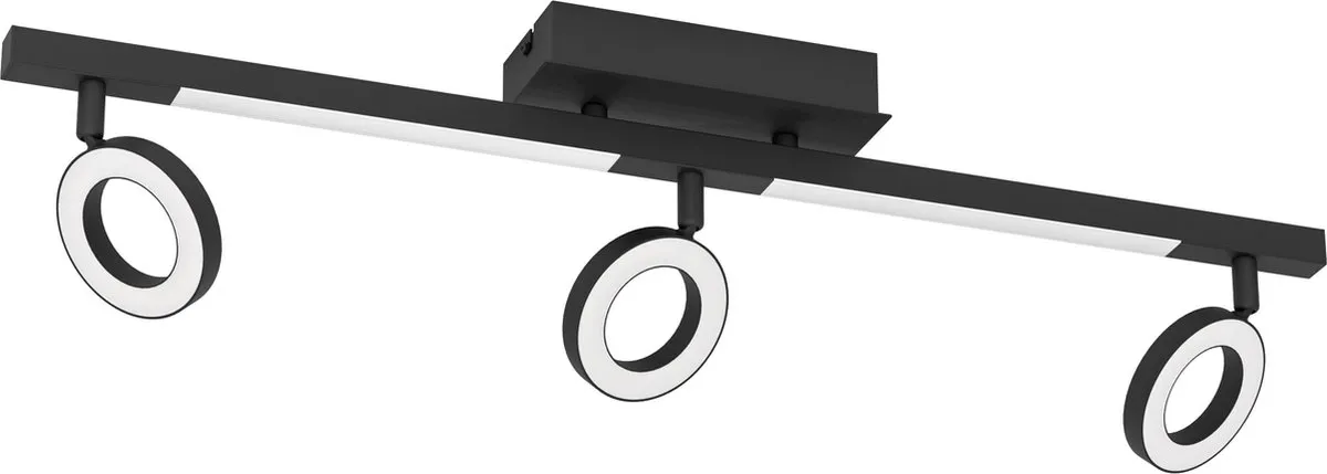 Eglo Cardillio 2 Spot LED 38,5cm - 3 Lampen - Zwart - afbeelding 6 van 6
