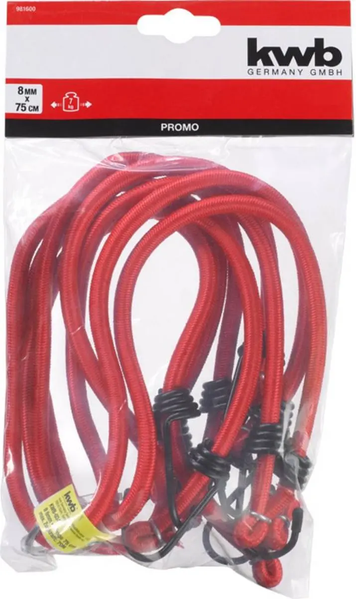 KWB Bagagebinder Rond 75cm - met haken