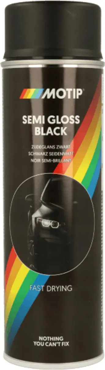 Motip Zijdeglans Acryllak Zwart 500ml - afbeelding 6 van 6