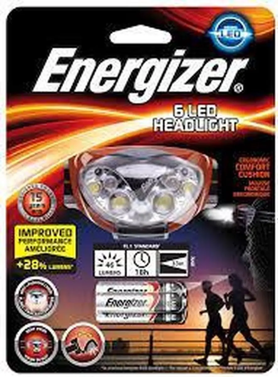 Energizer Vision HD Hoofdlamp 4 LED - Rood