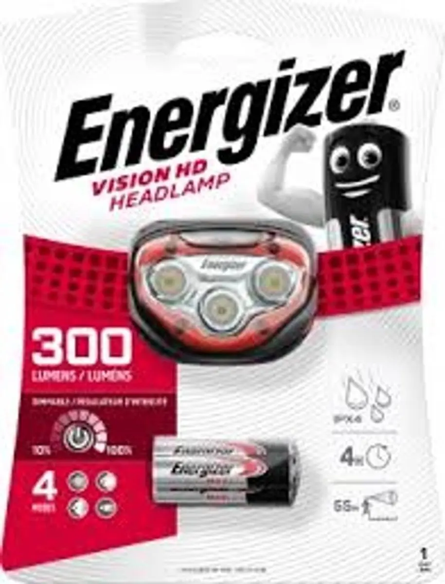 Energizer Vision HD Hoofdlamp 4 LED - Rood