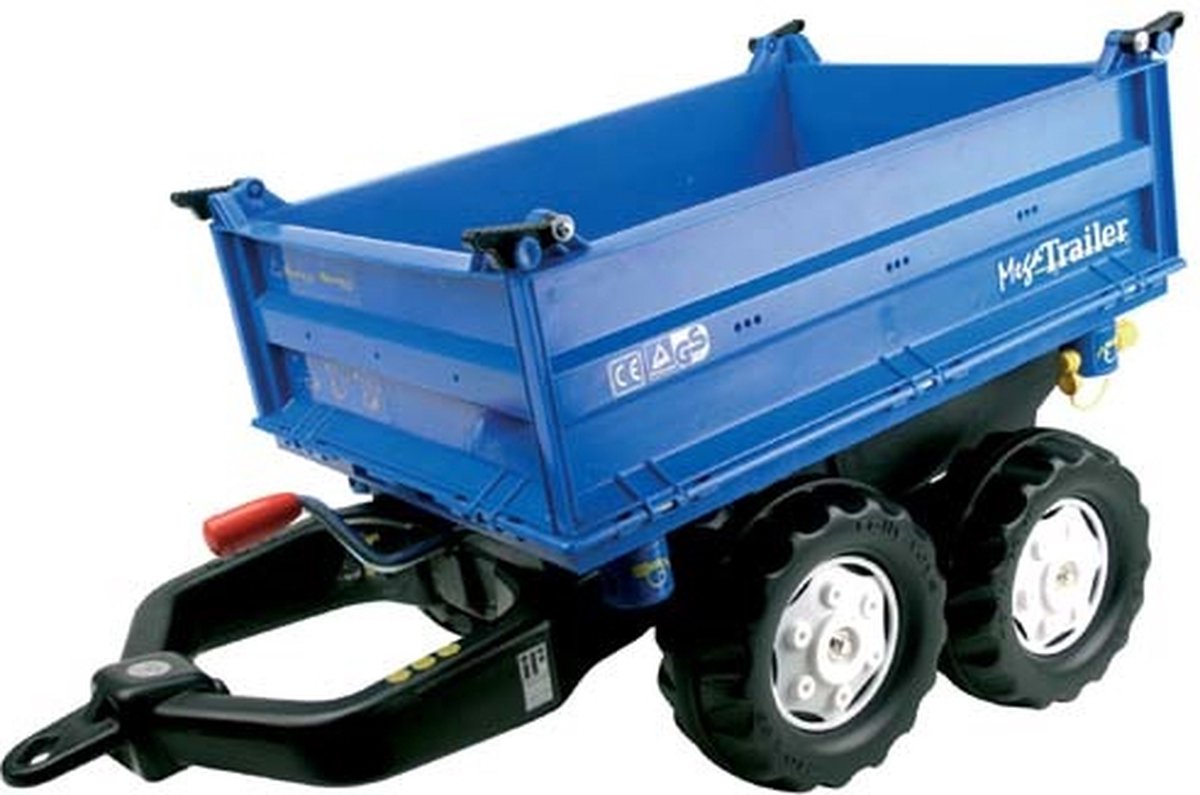 Rolly Toys Mega Aanhanger - Blauw