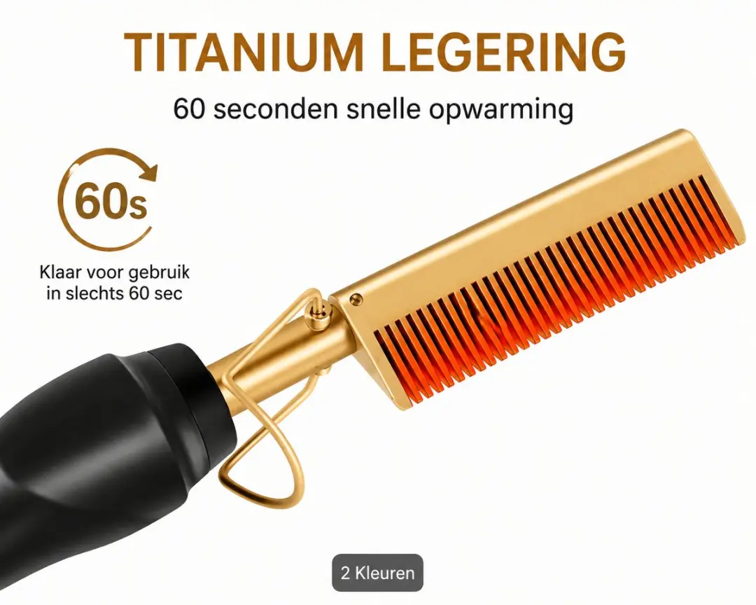 Panda Elektrische Hot Comb Haarstijlkam
