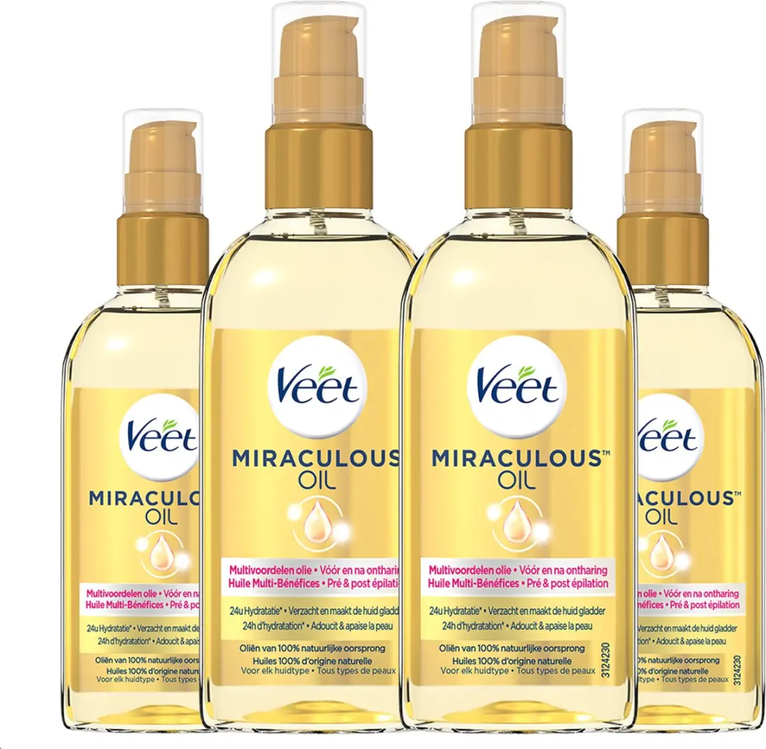 Veet Voedende Olie Arganolie 400ml (4x100ml)