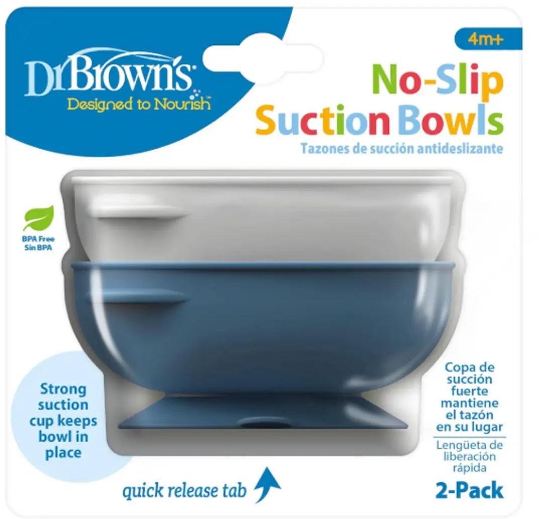 Dr. Brown's No-Slip Zuignap Kommen 2 Stuks