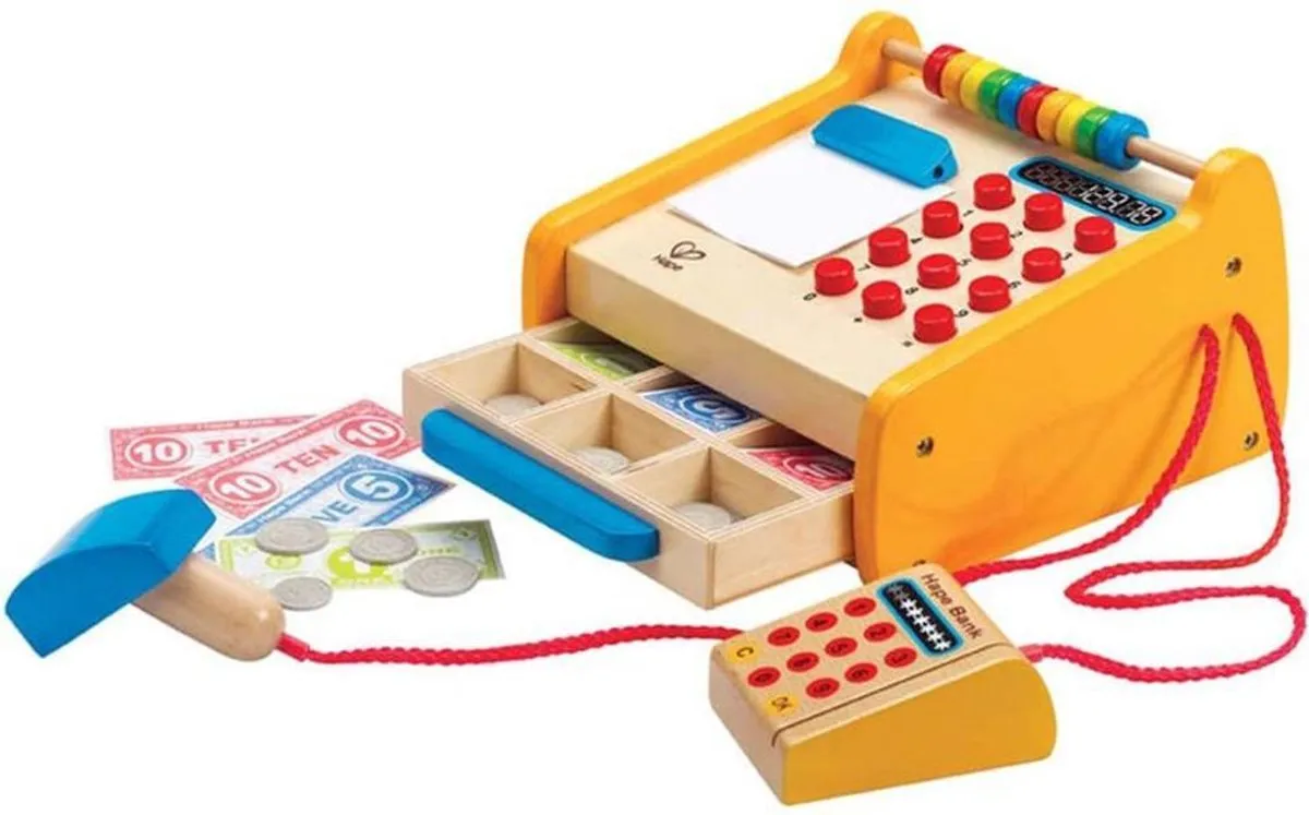 Hape Speelgoed Kassa - Multi - afbeelding 6 van 6