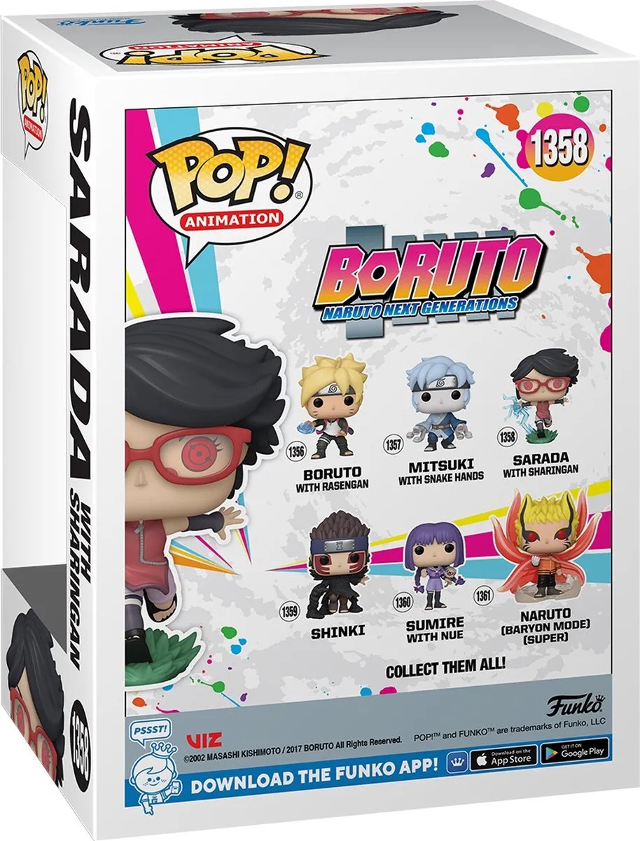 Funko Pop! Boruto Sarada Uchiha met Sharingan #1358 - afbeelding 6 van 6