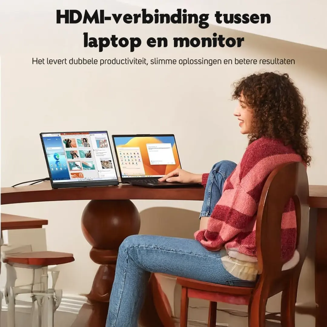 Pora&Co Draagbaar Game Monitor 14 Inch - Full HD - HDMI & USB-C