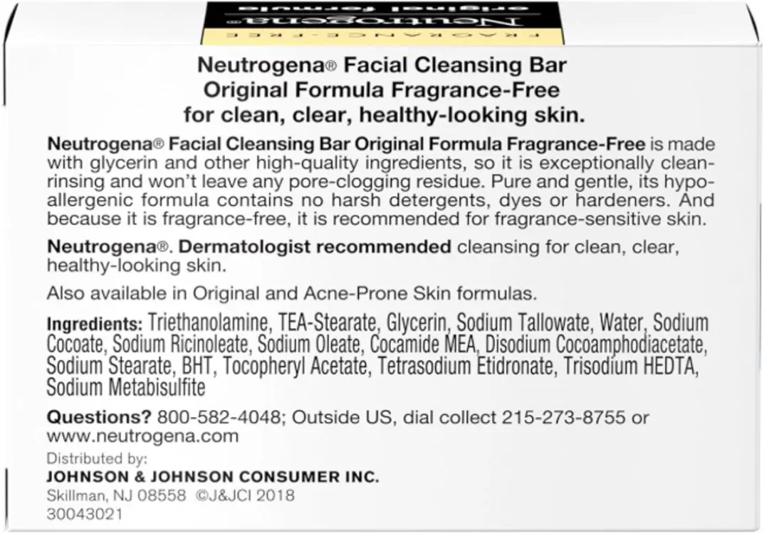 Neutrogena Original Gezichtsreinigingszeep 100g - Parfumvrij