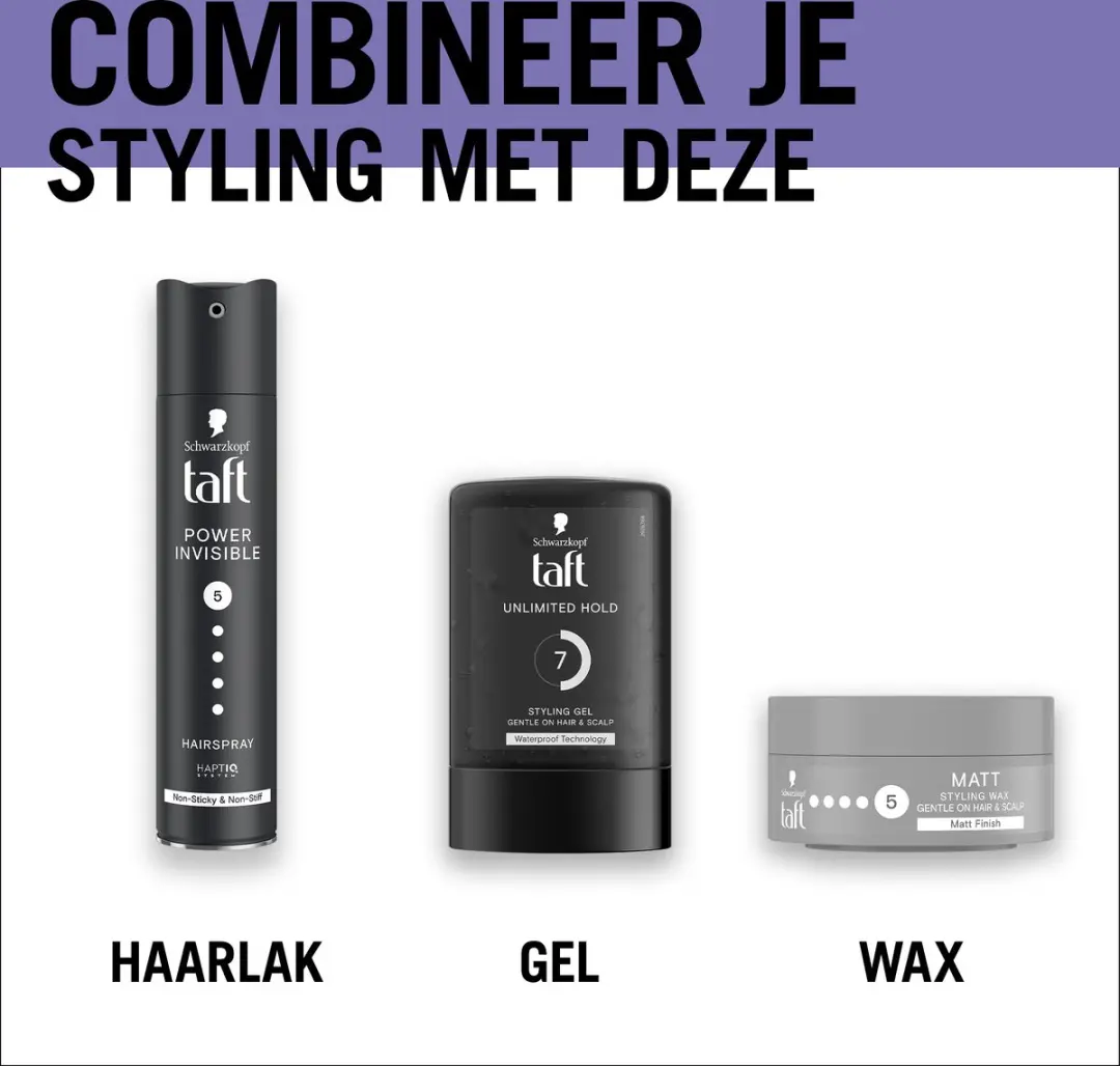 Taft Matt Wax Haarwax - 6x75ml