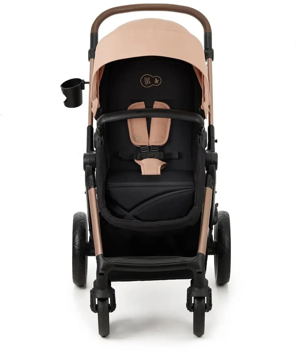 KinderKraft MOOV 2 4-in-1 Kinderwagen - Reiswieg & Autostoel Beige