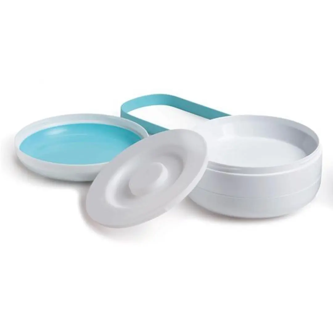 Suavinex Bentoo Set Platen - 1 Stuk - Wit/Blauw