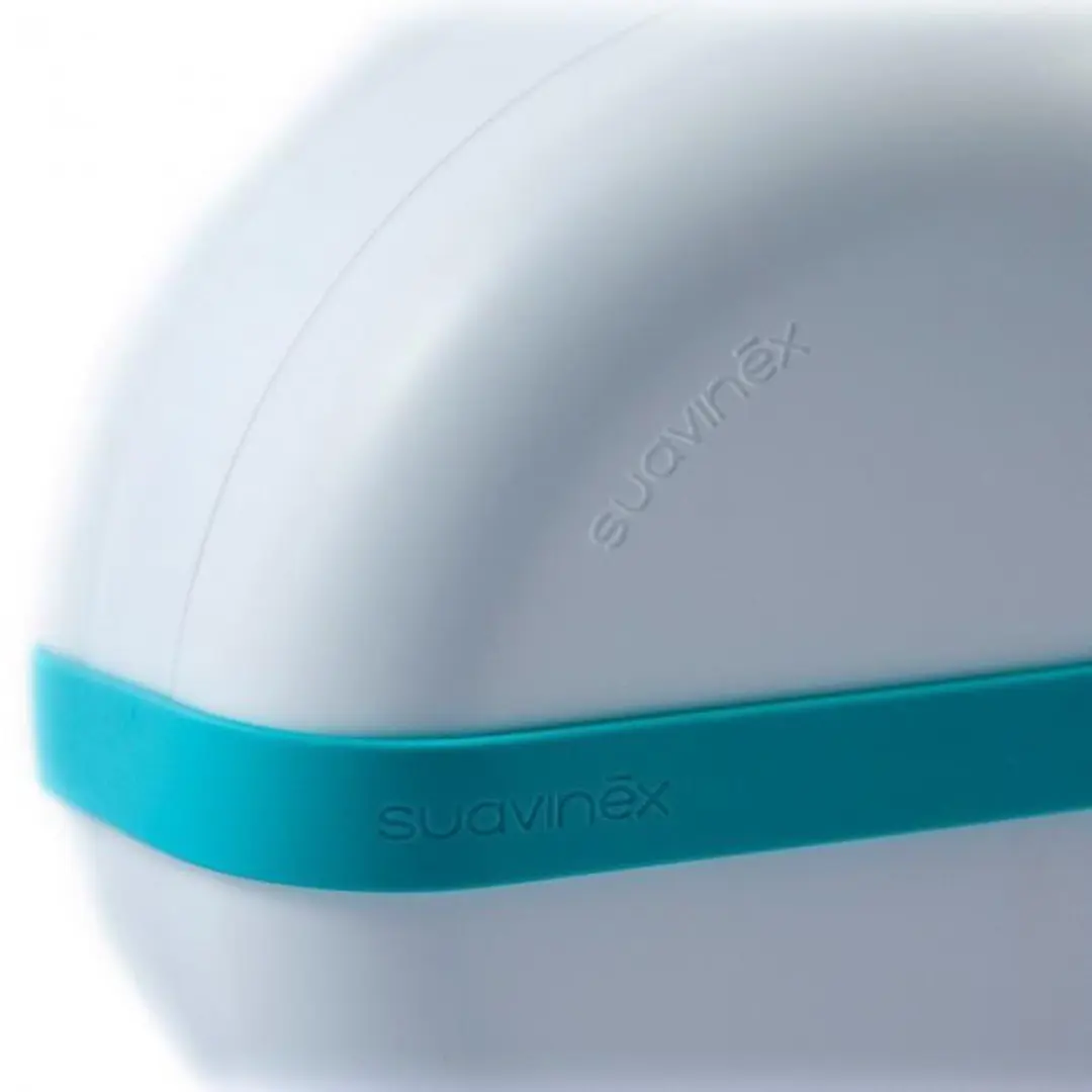 Suavinex Bentoo Set Platen - 1 Stuk - Wit/Blauw