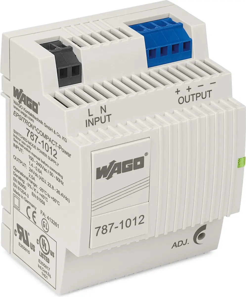 WAGO 787-1012 DIN-rail Netvoeding 24V 2.5A