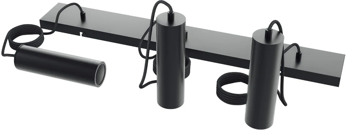 Calex Hanglamp GU10 3-Lichts - Zwart