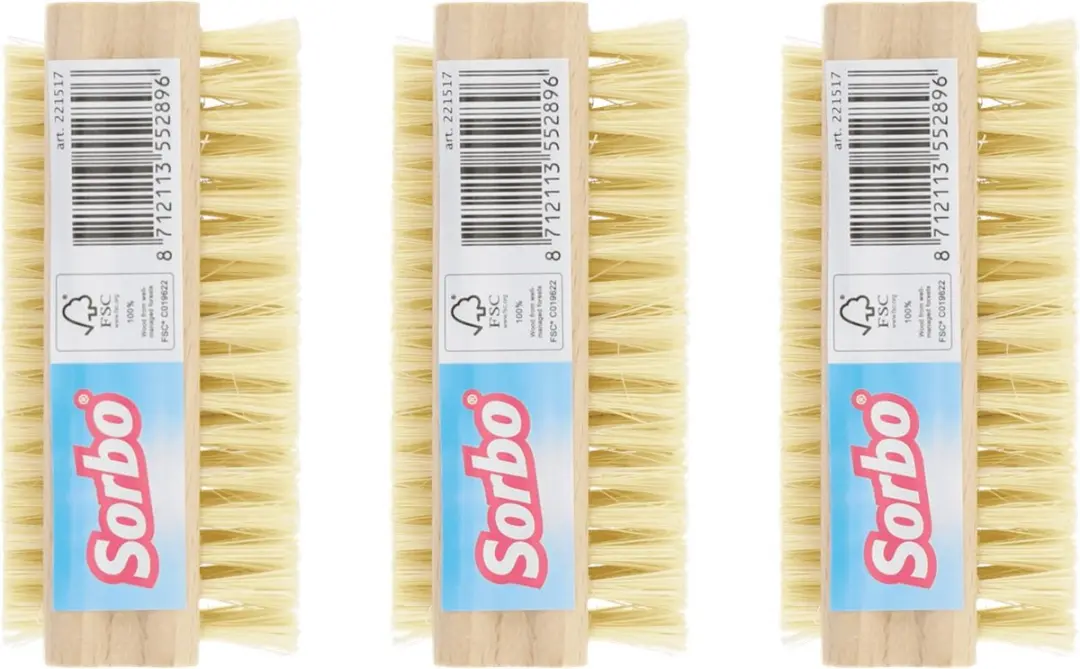 Sorbo Houten Nagelborstels 3 Stuks