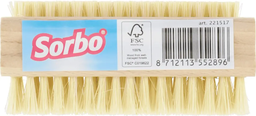 Sorbo Houten Nagelborstels 3 Stuks - FSC Gecertificeerd