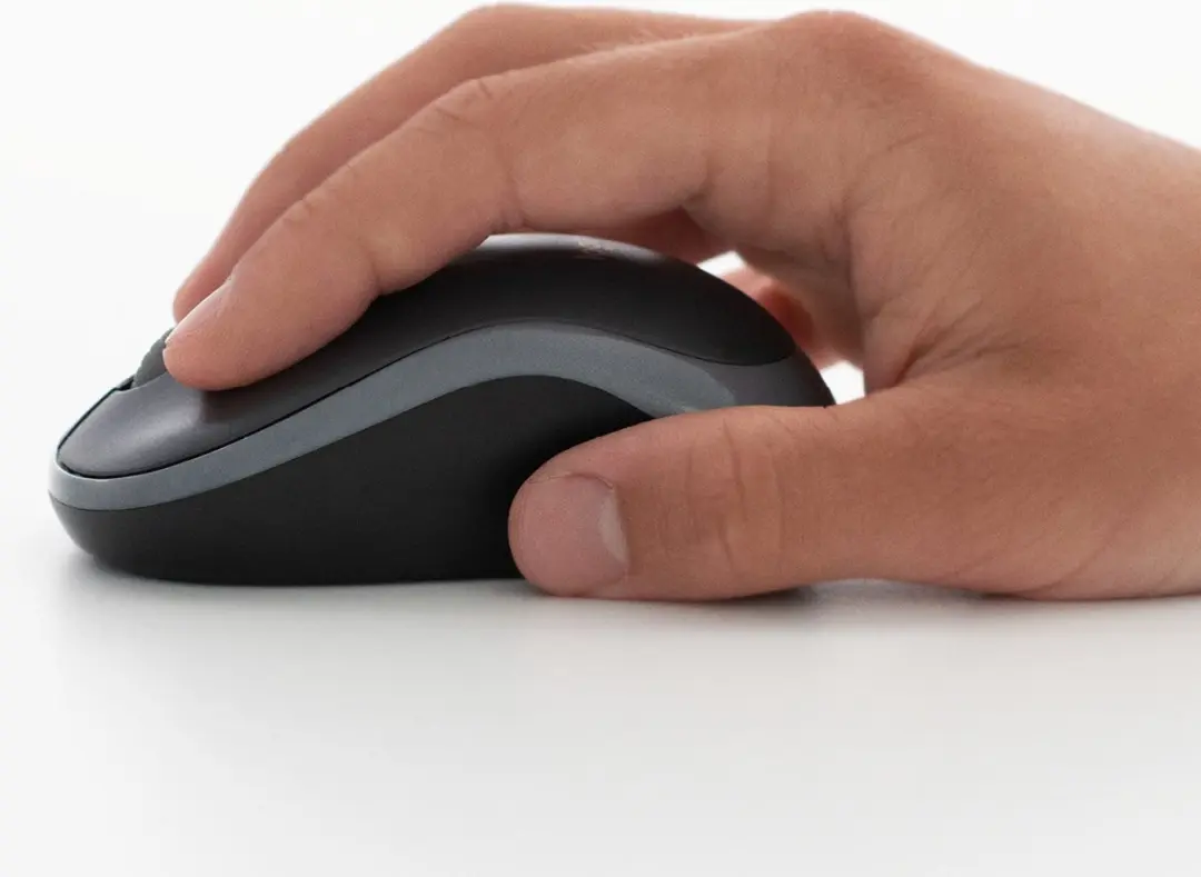 Logitech M185 - Draadloze Muis - Zilver/ Zwart