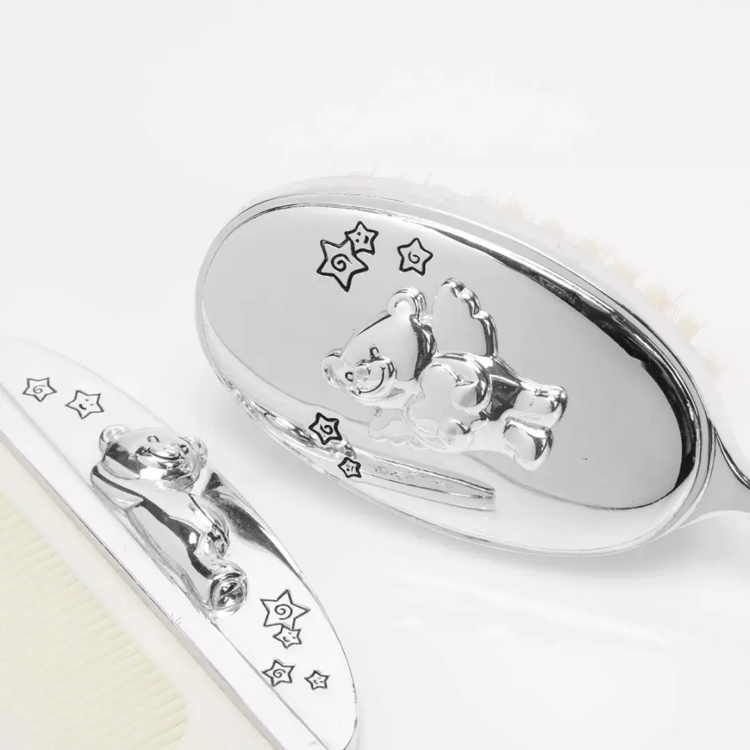 Celebrations Twinkle Twinkle Verzilverde Borstel/Kam Set - Zilver