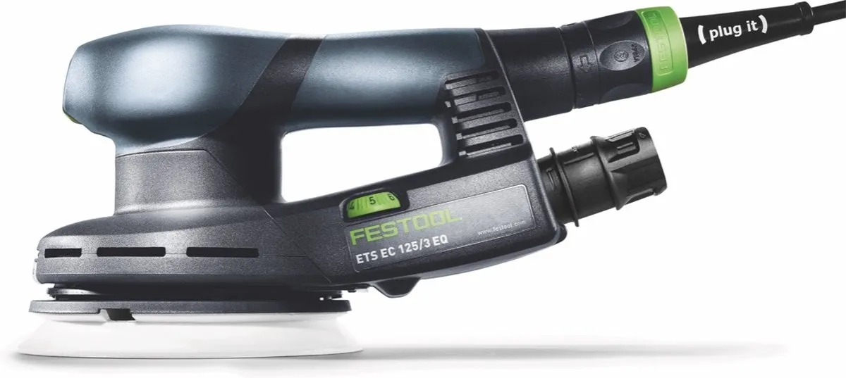 Festool ETS EC 125/3 EQ-Plus Excenterschuurmachine in systainer - 400W - 125mm - koolborstelloos