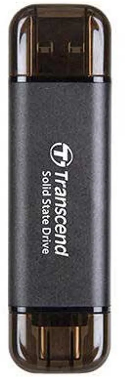Transcend ESD310C Externe SSD 256GB - USB-C - Zwart