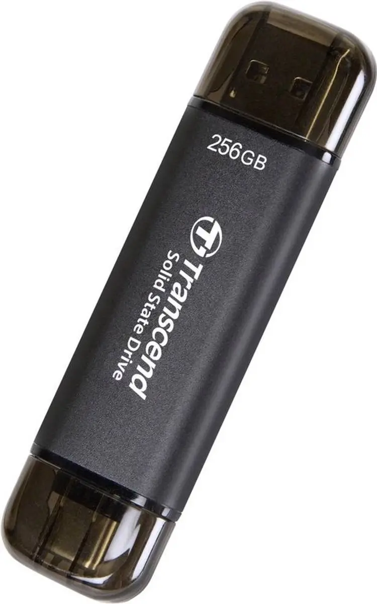 Transcend ESD310C Externe SSD 256GB - USB-C - Zwart