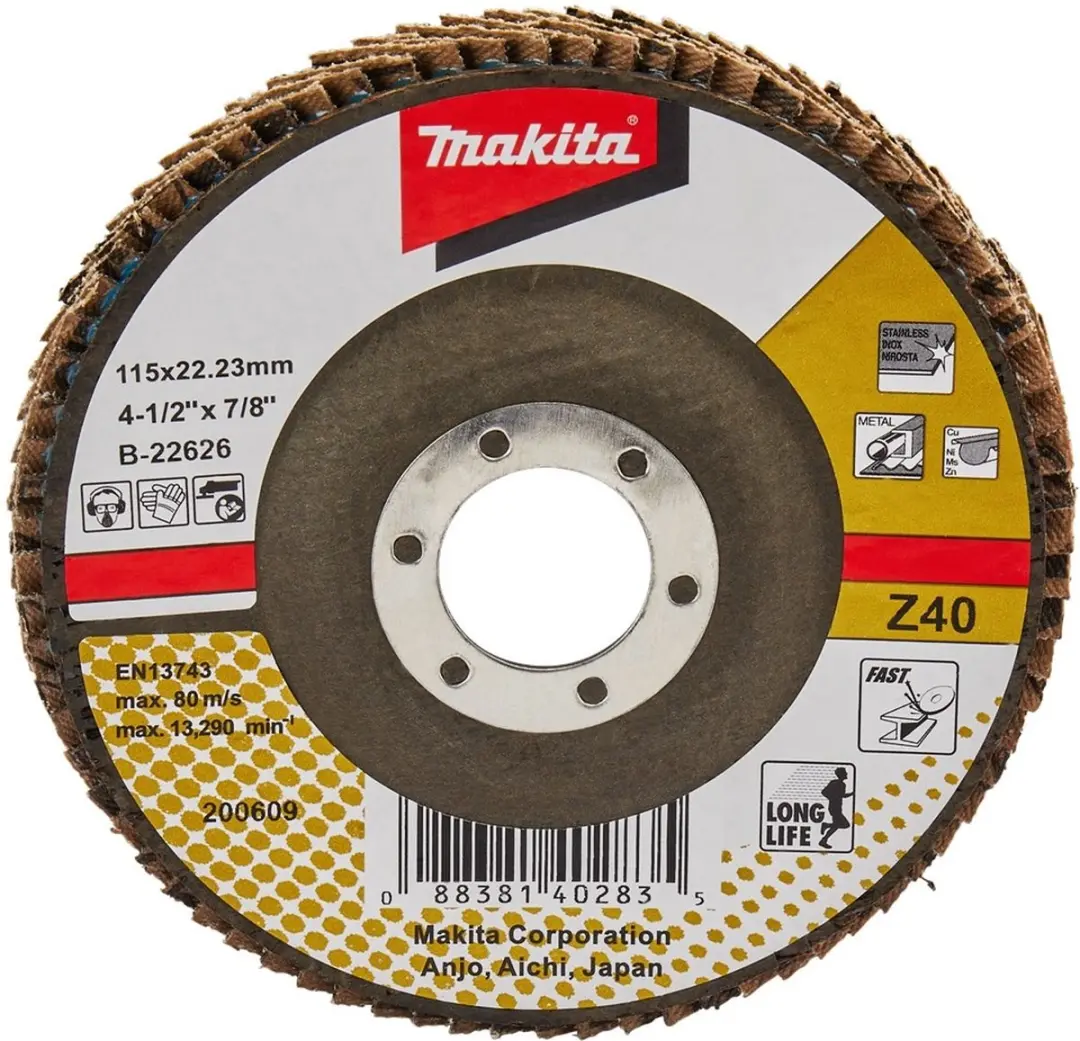 Makita Schuursch.115x22mm K40 Uni-ZA