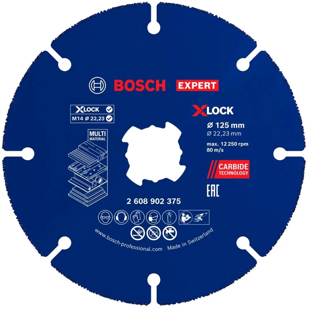 Bosch XLK Carbide Doorslijpschijf 125mm