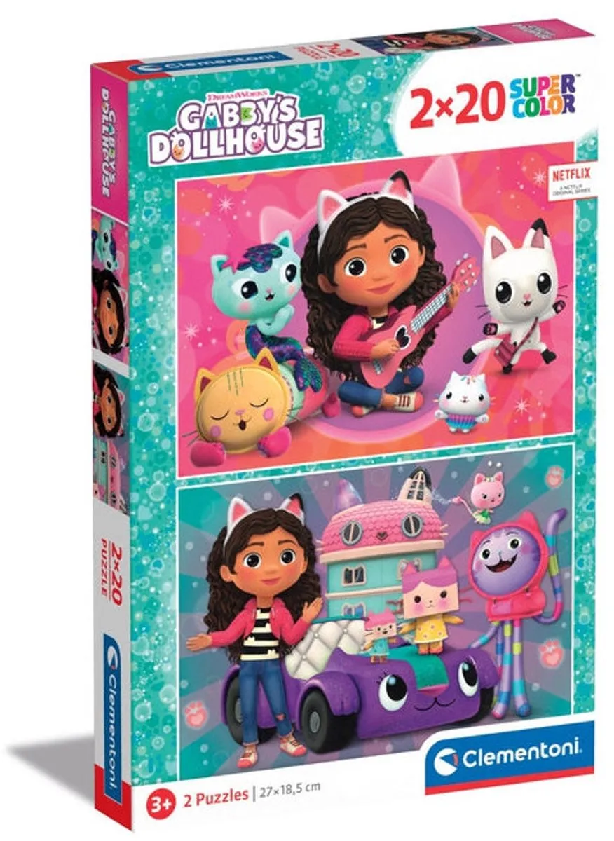 Clementoni Gabby's Dollhouse Puzzel 120 Stuks - Multicolor - afbeelding 6 van 6