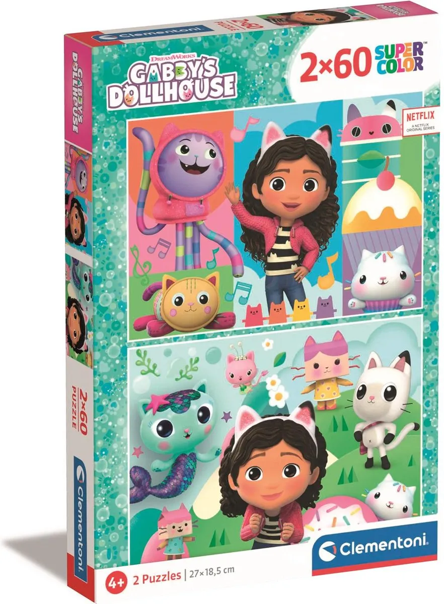 Clementoni Gabby's Dollhouse Puzzel 120 Stuks