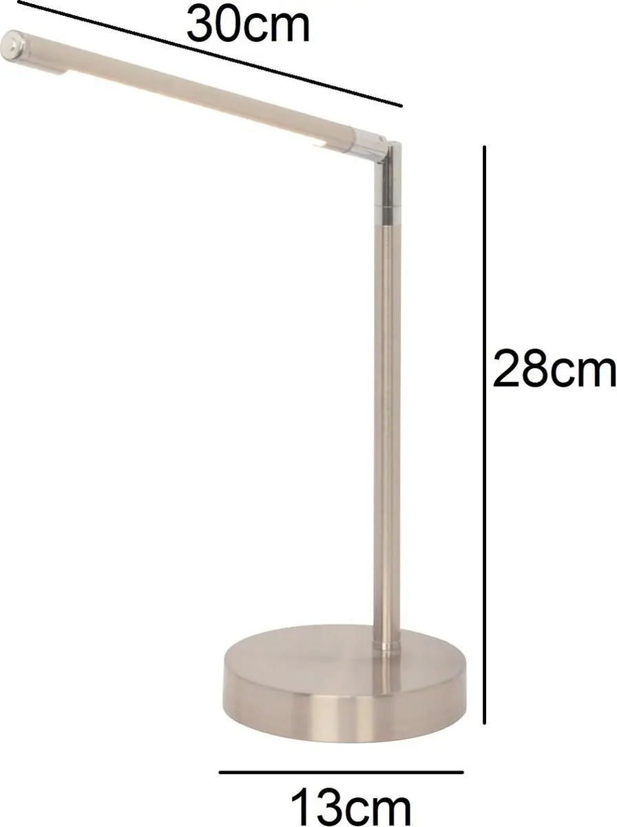 Freelight Ugello LED Tafellamp 4W - Staal - 2700K