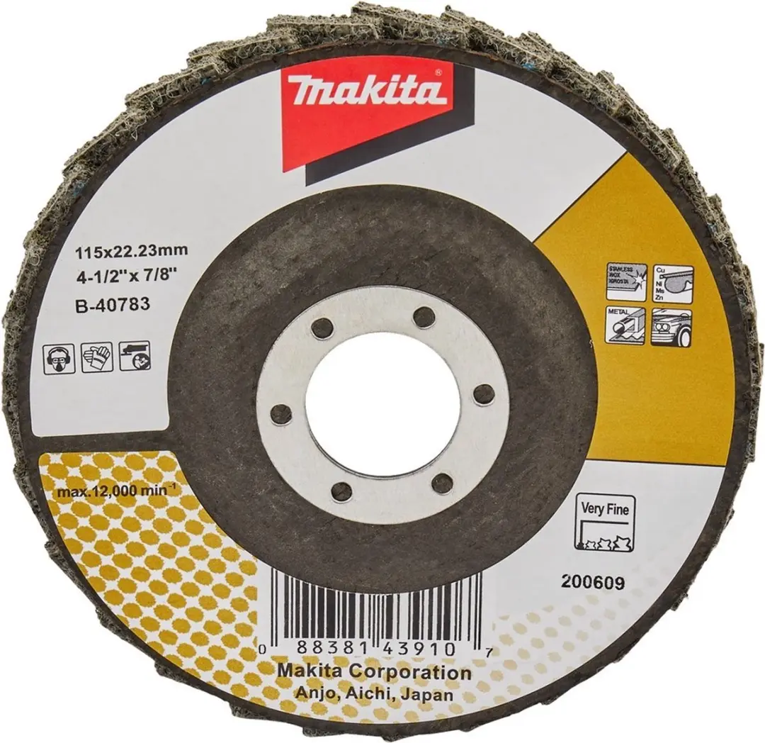 Makita Schuursch. 115x22mm e-fijn