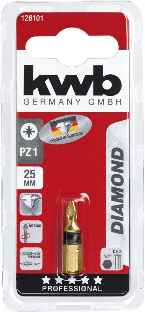 KWB Schroefbit Diamant PZ-1 25mm