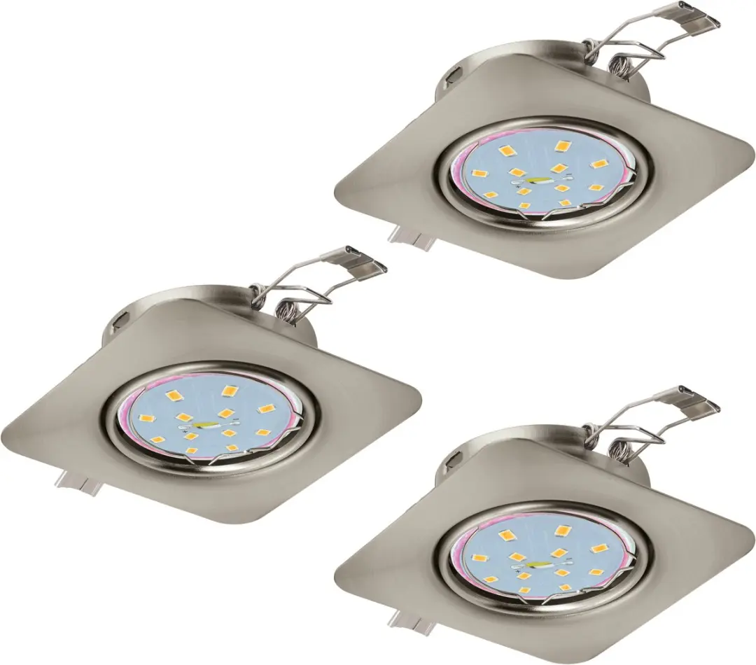 Eglo Peneto Inbouwspot LED 3000K Nikkel-Mat