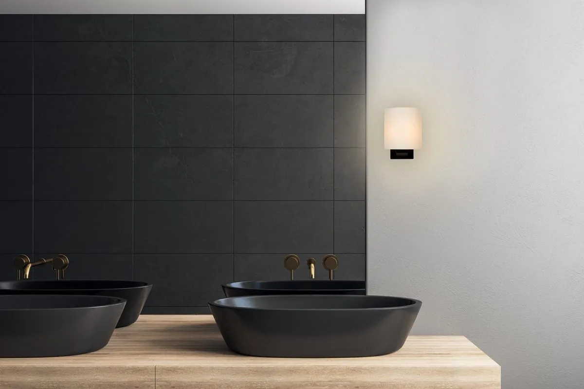 Lucide JENNO Wandlamp Badkamer 1xG9 - IP44 - Zwart