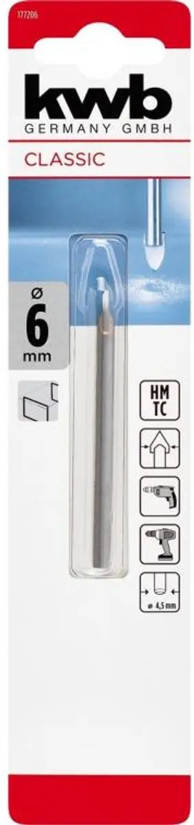 KWB Glas- en Tegelboor 6mm
