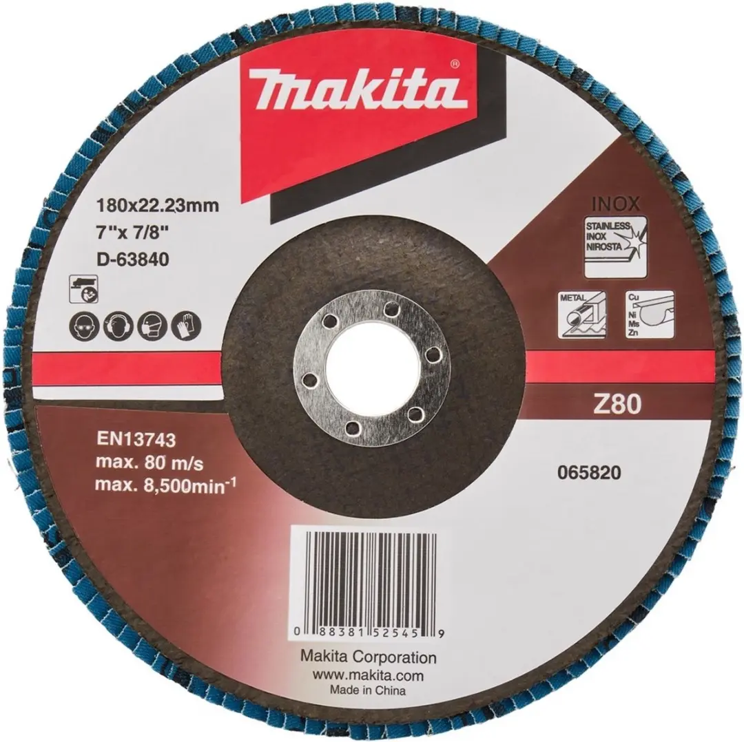 Makita Z80 Lamellenschijf 180x22mm