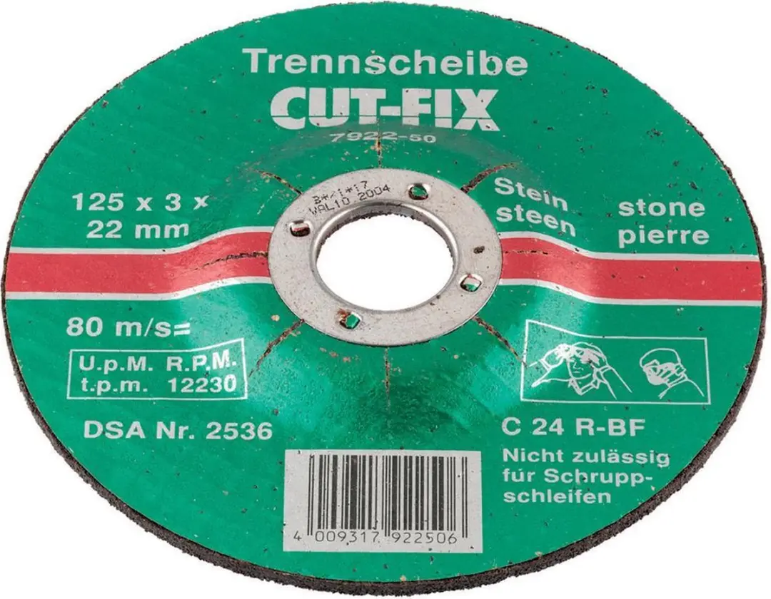 KWB Doorslijpschijf Steen 180mm - 22.23mm As