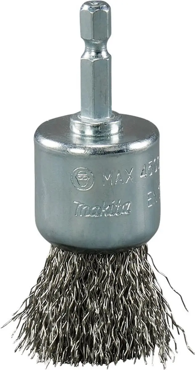 Makita Penseelborstel Zeskant 1/4x28mm RVS