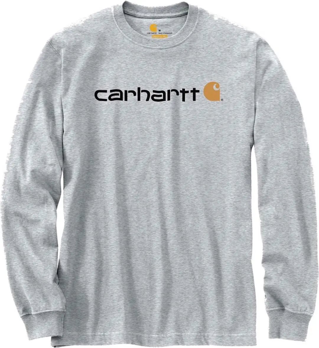 Carhartt Core Logo Longsleeve T-Shirt 104107 - L - Heather Grey