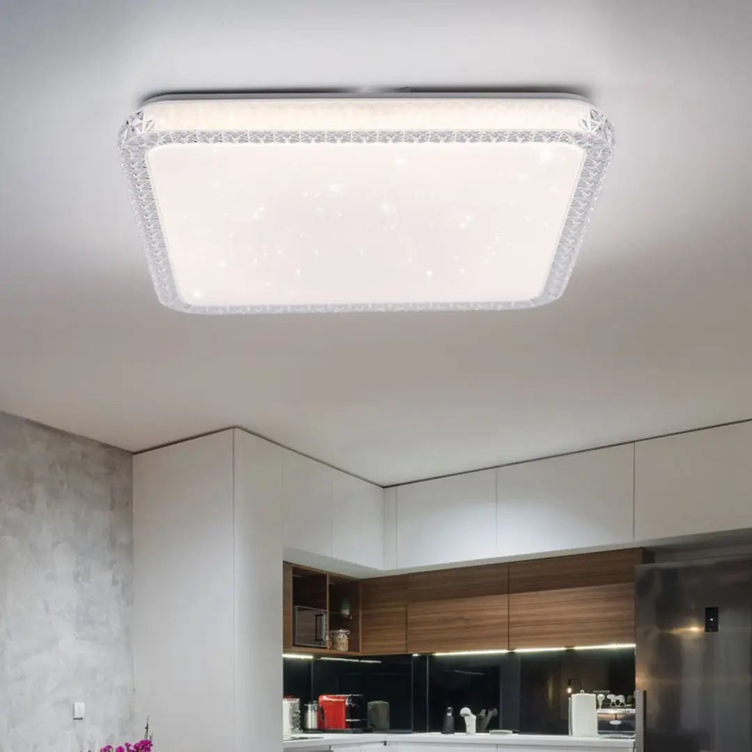 Globo LED Plafondlamp Sterrenhemel Kristal 41339-24 - 24W - Wit
