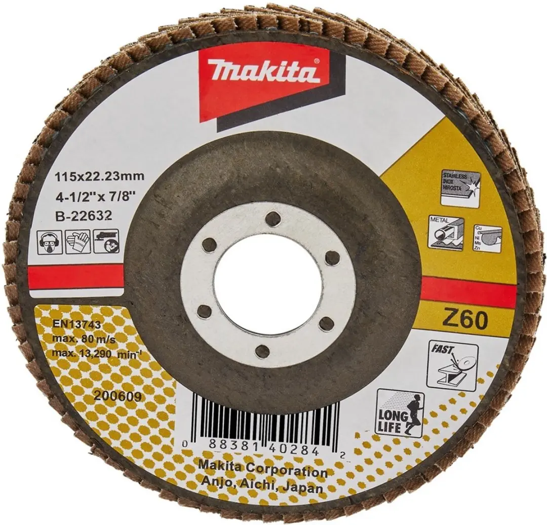 Makita B-22632 Schuurschijf 115x22mm