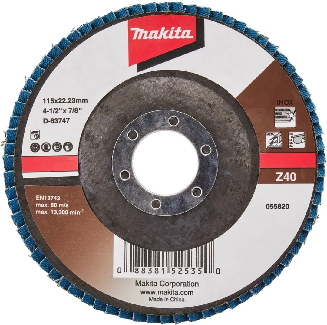 Makita Schuursch.115x22mm K40 Uni-ZE