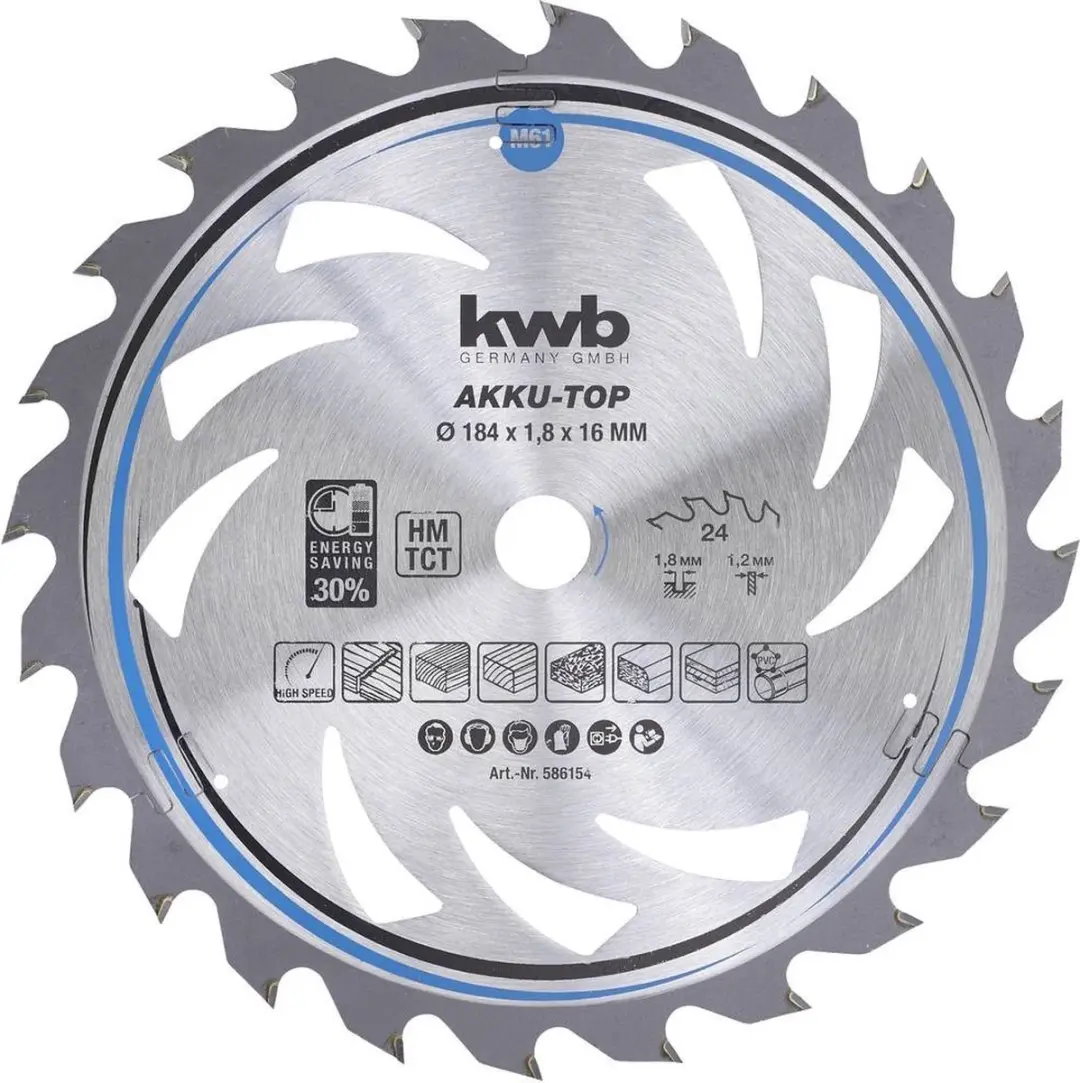 KWB Hardmetaal-cirkelzaagblad 586154