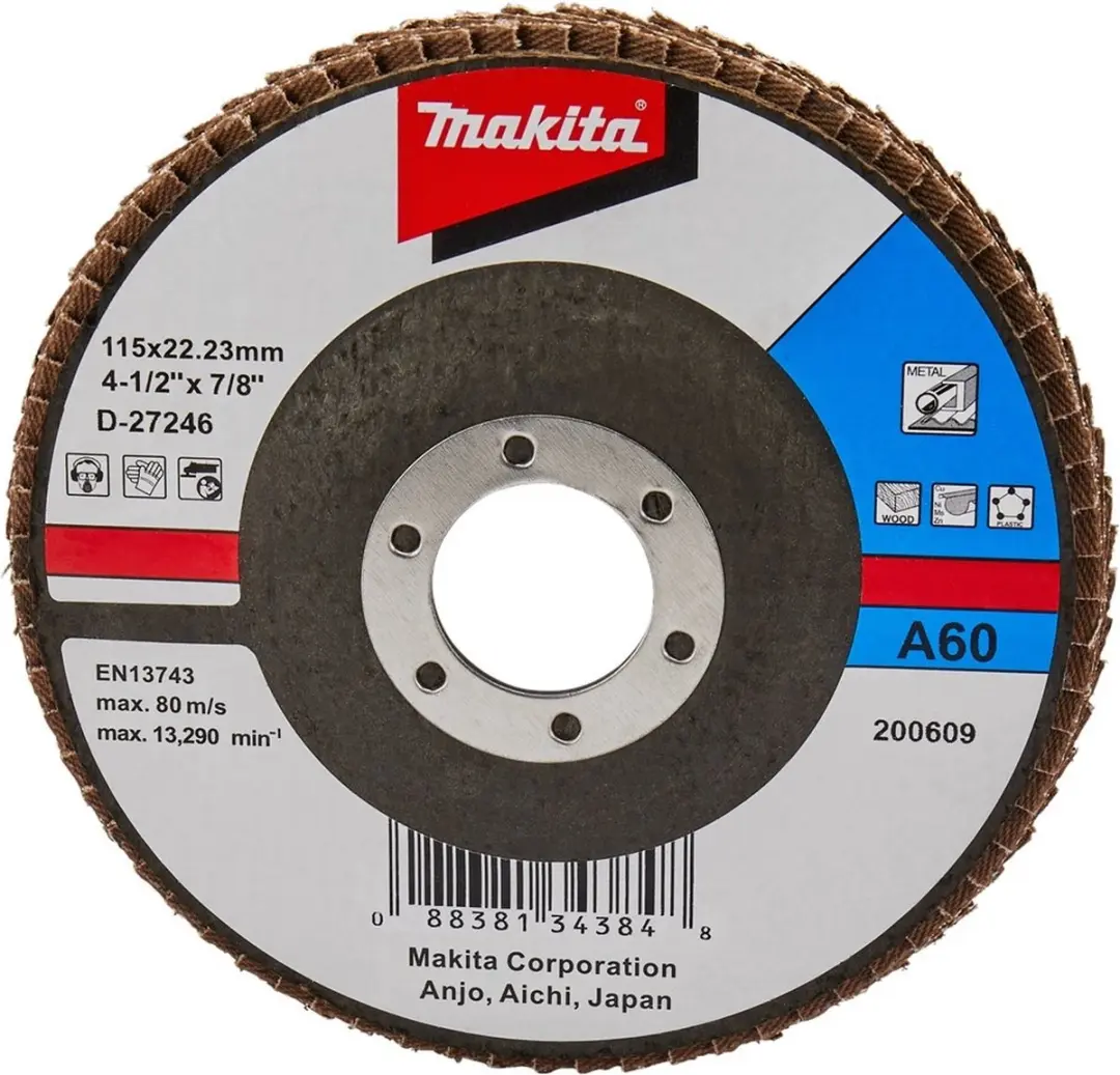 Makita Schuursch.115x22mm K60 Uni-FE