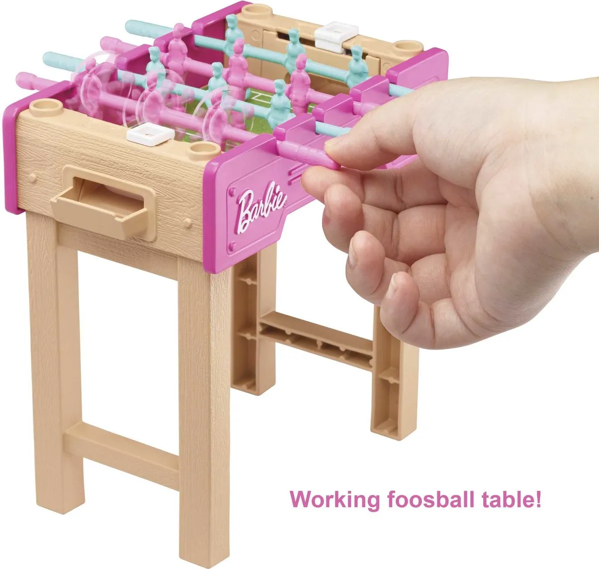 Barbie Mini Voetbaltafel - Multicolor - 4 Spelers - afbeelding 6 van 6