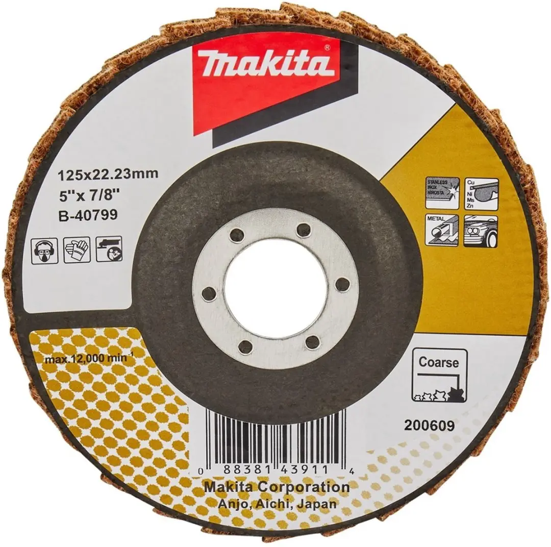 Makita Schuursch. 125x22mm grof