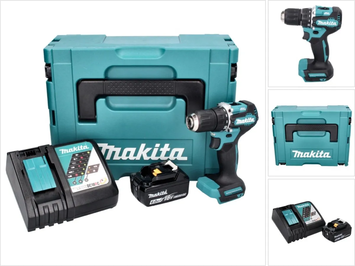 Makita DDF487RG1J Accuboormachine 18V 40Nm borstelloos