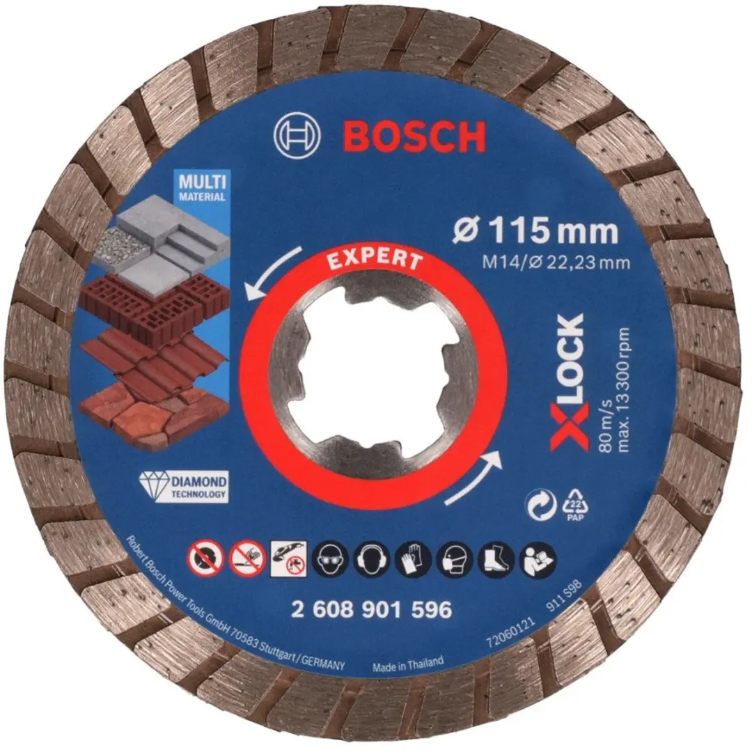 Bosch Professional EXPERT X-Lock Diamantdoorslijpschijf 115x22,23mm